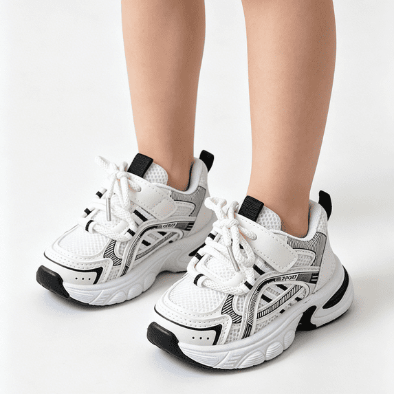 Willtoo Kids Girls Athletic Shoes Non Slip Casual Sneakers Lightweight Breathable Comfortable Running Tennis Shoes