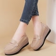 thumbnail image 1 of Willtoo Loafers for Women Closed Toe Wedge Platform Shoes, Slip‑on Casual Footwear, Comfortable Non‑slip Wedge Heel Walking Shoes, 1 of 5