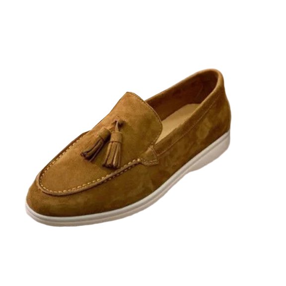 Willtoo Loafers for Women, Women’s Slip On Loafers, Leather Driving Comfortable Dress Ladies Loafers Casual Office Work Shoes Brown