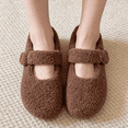 thumbnail image 1 of Willtoo Mary Jane Slippers for Women Cozy Dressy Ballerina Flats Shoes 2026 Vintage Non-Slip Shoes Slipper, 1 of 5