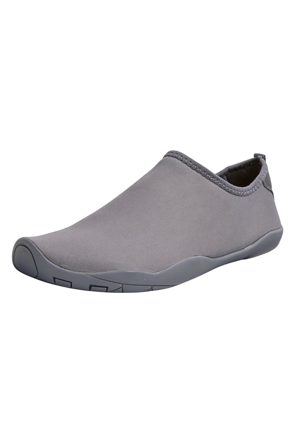 Men Women's Barefoot Water Shoes, Non-Slip Breathable Beach Swim Shoes, Wide Toe Box Quick-Dry Aqua Footwear for Surfing, Yoga, and Outdoor Adventures Gray