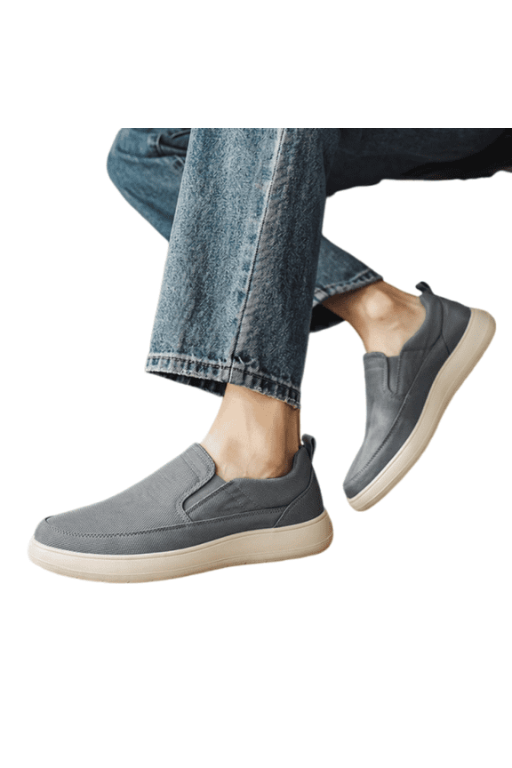 Men's Slip On Walking Shoes Breathable Knit Casual Sneakers Comfortable Laceless Mesh Loafers
