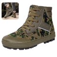 thumbnail image 1 of Willtoo Mens Camo Canvas High‑Top Boots Casual Lace‑Up Outdoor Hiking Sneakers Non‑Slip Lightweight Durable Shoes for Field Activities, 1 of 6