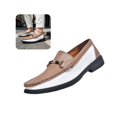 thumbnail image 1 of Willtoo Mens Round Toe Loafers Slip On Casual Dress Shoes with Metal Horsebit Lightweight Daily Business Non Slip Walking Shoes, 1 of 5