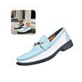 thumbnail image 1 of Willtoo Mens Round Toe Loafers Slip On Casual Dress Shoes with Metal Horsebit Lightweight Daily Business Non Slip Walking Shoes, 1 of 5