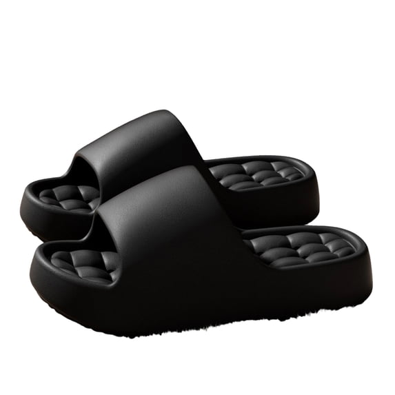 Willtoo Mens Shower Shoes Hollow Drainage Quick Dry Thick Platform Slippers Non Slip Indoor Bathroom Casual Open Toe Home Slides