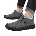 thumbnail image 1 of Willtoo Mens Snow Shoes Winter Fleece Lined Slip On Anti-Slip Walking Shoes Rugged Sole Thermal Ankle Boots Soft Faux Fur Lined Outdoor Casual Sneakers, 1 of 5