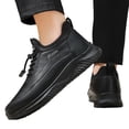 thumbnail image 1 of Willtoo Mens Winter Boots Waterproof Casual Fleece Lined Windproof Snow Cotton Shoes Quick Elastic Lace Anti-Slip Thermal Walking Sneakers for Office Cold Weather, 1 of 5