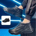 thumbnail image 1 of Willtoo Mens Winter High-Top Sneakers Warm Lined Plush Cushioning Athletic Shoes Trendy Chunky Platform Non-Slip Walking Shoes, 1 of 6