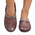 thumbnail image 1 of Willtoo Mesh Flat Jelly Sandals for Women 2026 Clear Beach Sandals Jelly Shoes Closed Toe Slides Comfort Walking Shoes, 1 of 5