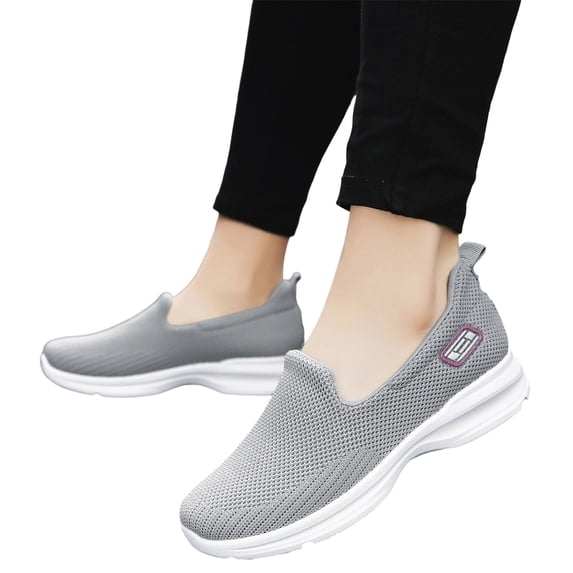 Willtoo Orthopedic Arch Fit Sneakers for Women Slip-Ins Comfortable Slip On Walking Shoes for Women Mesh Casual Max Cushioning Sneakers Comfort Wear Orthowear Shoes