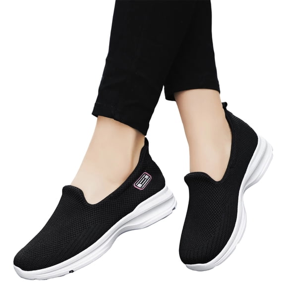 Willtoo Orthopedic Arch Fit Sneakers for Women Slip-Ins Comfortable Slip On Walking Shoes for Women Mesh Casual Max Cushioning Sneakers Comfort Wear Orthowear Shoes