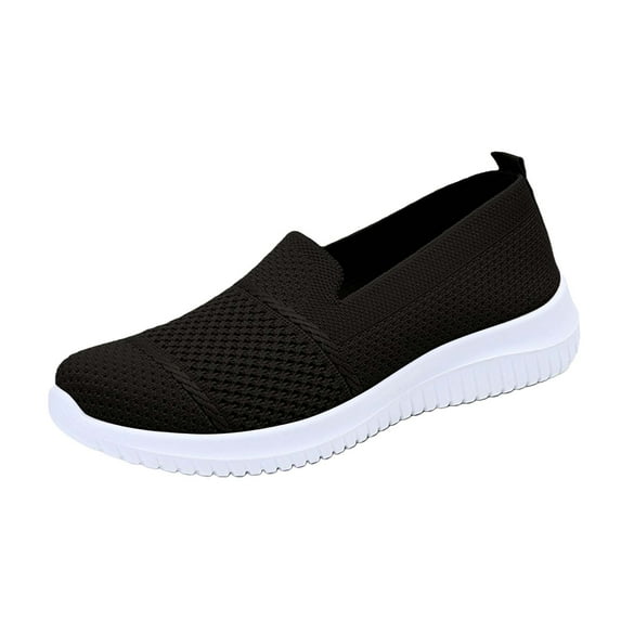 Willtoo Orthopedic Nurse Shoes for Women with Arch Support - Slip On Tennis & Walking Sneakers, Wide Width Non-Slip Server Shoes, Valentine’s Day & Birthday Gifts Black 9 Wide