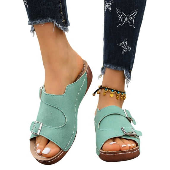 Willtoo Orthopedic Sandals for Women 2026 Comfortable Summer Wedges Wide Width Platform Sandal