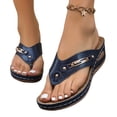 thumbnail image 1 of Willtoo Orthopedic Sandals for Women - 2026 Ladies Arch Support Wedge Flip Flops, Summer Comfortable Dressy Casual Beach Sandal Slippers, 1 of 6