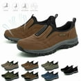 thumbnail image 1 of Willtoo Orthopedic Shoes Mens, Enjerr Orthopedic Shoes Men, Slip-On Outdoor Sneakers Brown 10, 1 of 6