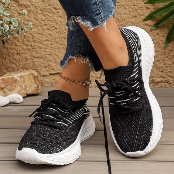 Willtoo Orthopedic Shoes for Women Arch Support Lace Up Breathable Mesh Sneakers,Fashion Comfort Lightweight Non -Slip Running Shoes Sport Gym Jogging Tennis Casual Shoes