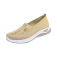 thumbnail image 1 of Willtoo Orthopedic Shoes for Women,Breathable Knitted Slip On Sneaker Working Casual Nurse Shoes,Diabetic Shoes for Women, Birthday Gifts for Women Beige 9.5 Wide, 1 of 3