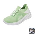 thumbnail image 1 of Willtoo Orthopedic Shoes for Women Knit Sock Style Lace Up Walking Sneakers, Breathable Mesh Lightweight Athletic Shoes, Soft Cushioned Non‑Slip Flexible Casual Running Shoes, 1 of 6