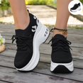 thumbnail image 1 of Willtoo Orthopedic Shoes for Women Wedge Platform Sneakers, Breathable Knit Mesh Lace‑Up Arch Support Walking Shoes, Non Slip Thick Sole Casual Fashion Sneakers, 1 of 6