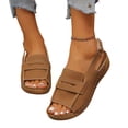 thumbnail image 1 of Willtoo Orthopedic Wedge Sandals for Women 2026 Dressy Footwear with Buckle Ankle Strap Slingback Comfortable Peep Toe Walking Summer Casual Sandals, 1 of 7