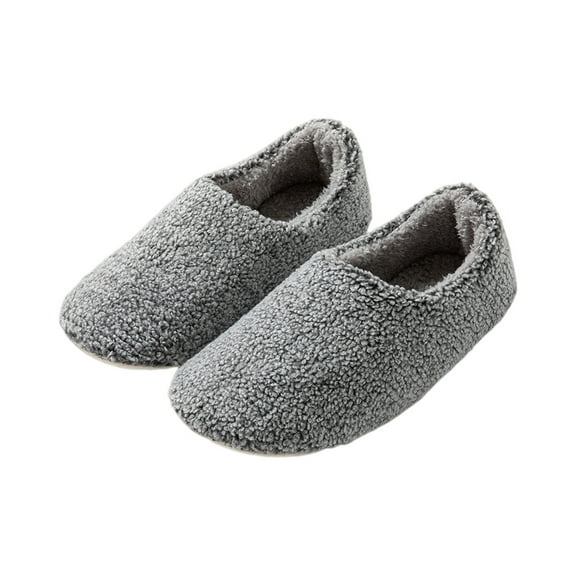 Willtoo Orthotic Slippers for Women Adjustable Corduroy House Slippers Arch Support Slide Slippers Gray US-9(EU-42)