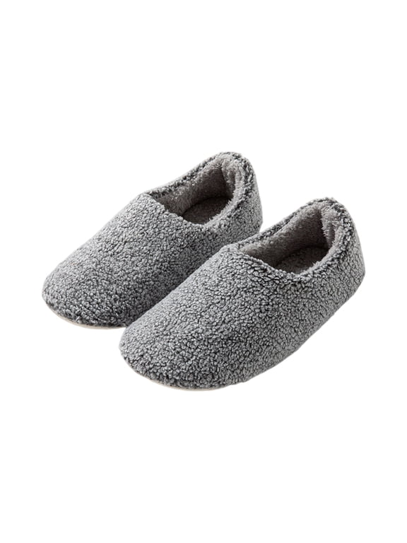 Orthotic Slippers for Women Adjustable Corduroy House Slippers Arch Support Slide Slippers Gray US-9(EU-42)