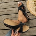 thumbnail image 1 of Willtoo Sandals for Women Comfort Flat Shoes Orthopedic Slides Flip Flops Leather Sandals Flat Casual Slippers, 1 of 4