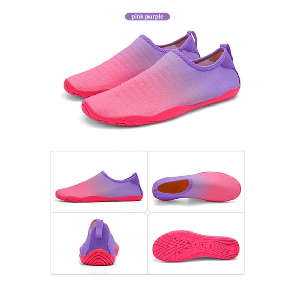 Willtoo Shoes for Women Wide Width Water Shoes Barefoot Socks Dry Non Slip Shoes for Beach Swim Surf