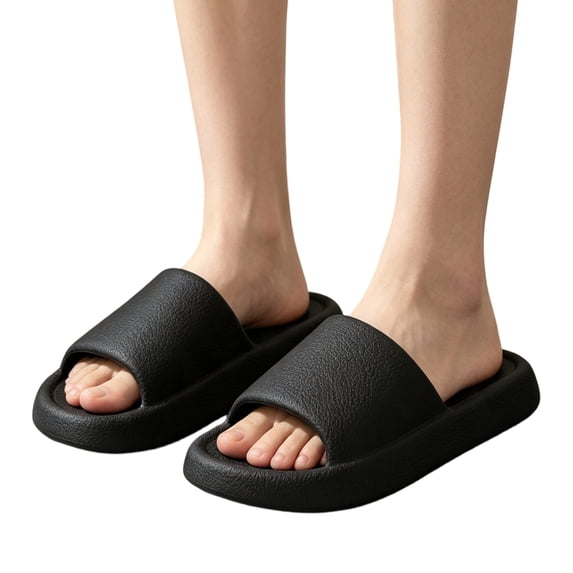 Willtoo Shower Shoe Non-Slip Slipper for Women Open-toe Quick Drying Lightweight Bathroom Slippers Comfortable House Outdoor Sandals