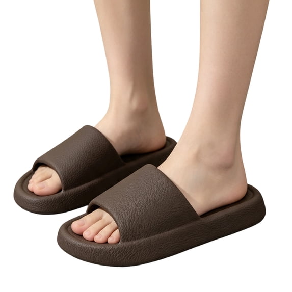 Willtoo Shower Shoe Non-Slip Slipper for Women Open-toe Quick Drying Lightweight Bathroom Slippers Comfortable House Outdoor Sandals