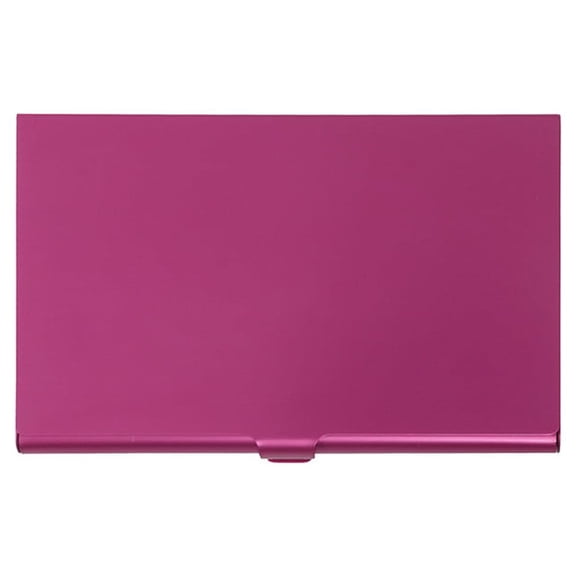 Willtoo Slim Stainless Steel Business Card Holder for Men & Women – Pocket-Sized Metal Name Card Case with Buckle Closure