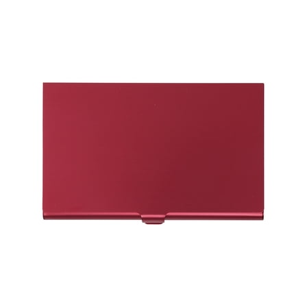 Willtoo Slim Stainless Steel Business Card Holder for Men & Women – Pocket-Sized Metal Name Card Case with Buckle Closure