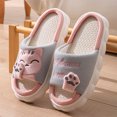 thumbnail image 1 of Willtoo Slippers For Womens Cute Cat Open Toe Slide Breathable Platform Indoor Outdoor Footwear for Bedroom Summer Daily Rest, 1 of 3