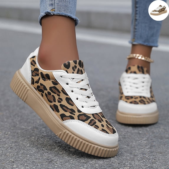 Willtoo Sneakers for Women Round Toe Platform Sneakers, Lace Up Thick Sole Casual Walking Shoes, Non-Slip Chunky Fashion Trainers