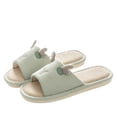 thumbnail image 1 of Willtoo Summer House Linen Slippers for Women, Ultra Soft Breathable Slippers Open Toe Bedroom Shoes, 1 of 4