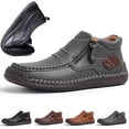 thumbnail image 1 of Willtoo The First Young Shoes Men, Men’S Handmade Premium Leather Slip-On Driving Boots Travel & Outdoor Gray 8.5, 1 of 6