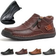 thumbnail image 1 of Willtoo The First Young Shoes Men, Men’S Handmade Premium Leather Slip-On Driving Boots Travel & Outdoor, 1 of 6