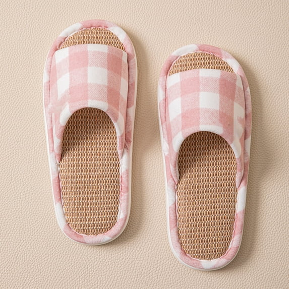 Willtoo Thick Sole Soft Indoor Outdoor Slippers for Women Open Toe Cozy Breathable House Slippers Non-Slip Memory Foam Open-Toe Home Shoes