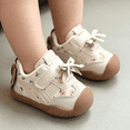 thumbnail image 1 of Willtoo Toddler Kids Baby Girls Boys Shoes Bow Foral Print Sneakers Barefoot Slip on Tennis Shoes, 1 of 5