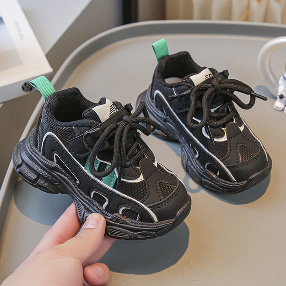 Willtoo Toddler Sneakers for Girls Boys Chunky Trainers Athletic Sports Shoes Non-Slip Soft Fashion Outdoor Kids Tennis Platform Walking Running Shoes