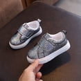 thumbnail image 1 of Willtoo Toddler Sneakers for Boys and Girls Glitter Hook and Loops Sneakers Baby Canvas Shoes, 1 of 7
