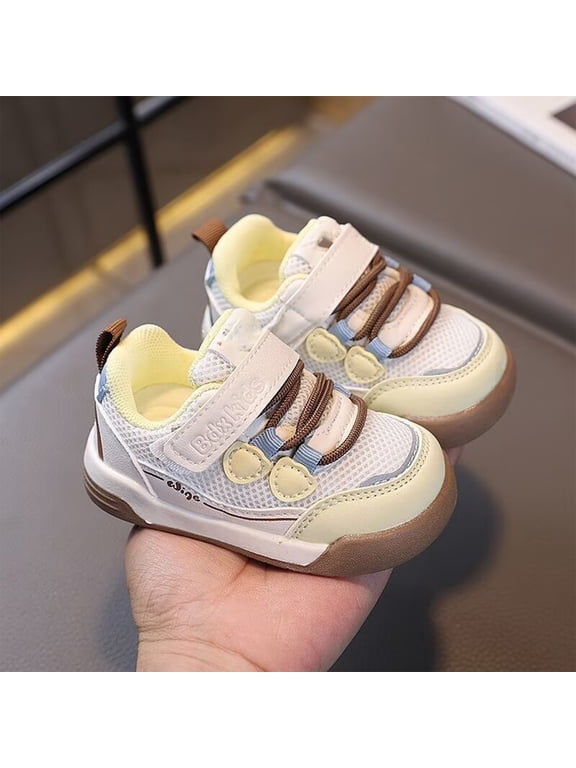 Toddler Wide Toe Box Shoes, Boy and Girl Barefoot First Walking Shoe Kids Fashion Sneaker Non-Slip Comfortable