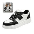 thumbnail image 1 of Willtoo Unisex Platform Sneakers Lace Up Lightweight Casual Board Shoes Breathable Fashion Walking Shoes for Men Women Daily Wear, 1 of 6