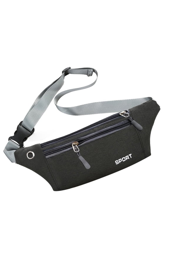 Unisex Running Waist Pack - Stylish Waterproof Fanny Pack with Adjustable Belt - Commute Chest Bag for Travel Cycling (30 * 11cm/11.8 * 4.3inch)