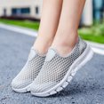 thumbnail image 1 of Willtoo Walking Shoes for Women Mesh Slip On Comfortable Sneakers Round Toe Lightweight Tennis Shoes Non Slip Casual Footwear, 1 of 5