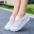 thumbnail image 1 of Willtoo Walking Shoes for Women Mesh Slip On Comfortable Sneakers Round Toe Lightweight Tennis Shoes Non Slip Casual Footwear, 1 of 5