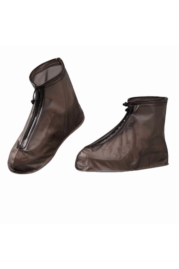 Waterproof Shoes Cover, Rain Boot Shoe Covers, Reusable Women Men PVC Rubber Sole Overshoes Galoshes Protectors for Cycling Camping Travel