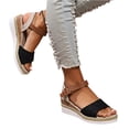 thumbnail image 1 of Willtoo Wedges for Women Summer Dressy Slip On Orthopedic Sandals with Arch Support Open Toe Ankle Strap Beach Boho Sandals, 1 of 6