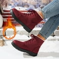 thumbnail image 1 of Willtoo Winter Ankle Boots Women, Ladies Warm And Comfortable Casual Snow Boots for Women Red, 1 of 6
